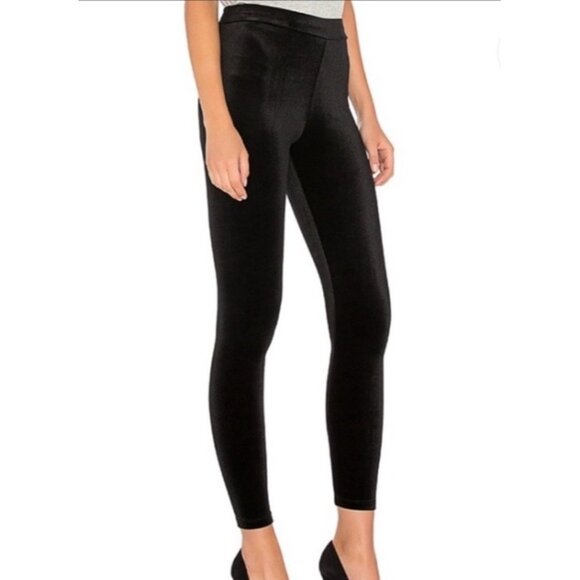 Bardot Women's Sz 6 (S) Black Velvet Pull On Leggings - Picture 1 of 9